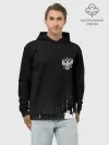 Худи мужской база хлопок / Russia black collection
