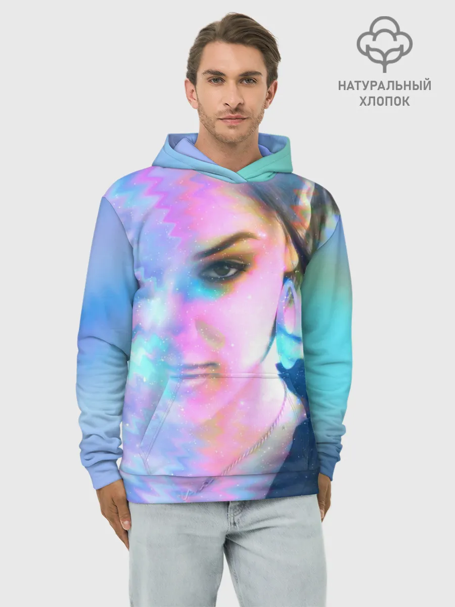 Худи мужской база хлопок / Саша Грей. Абстракция