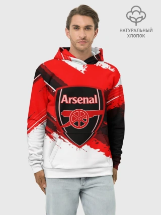 Худи мужской база хлопок / ARSENAL SPORT STYLE