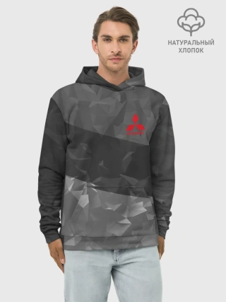 Худи мужской база хлопок / MITSUBISHI SPORT
