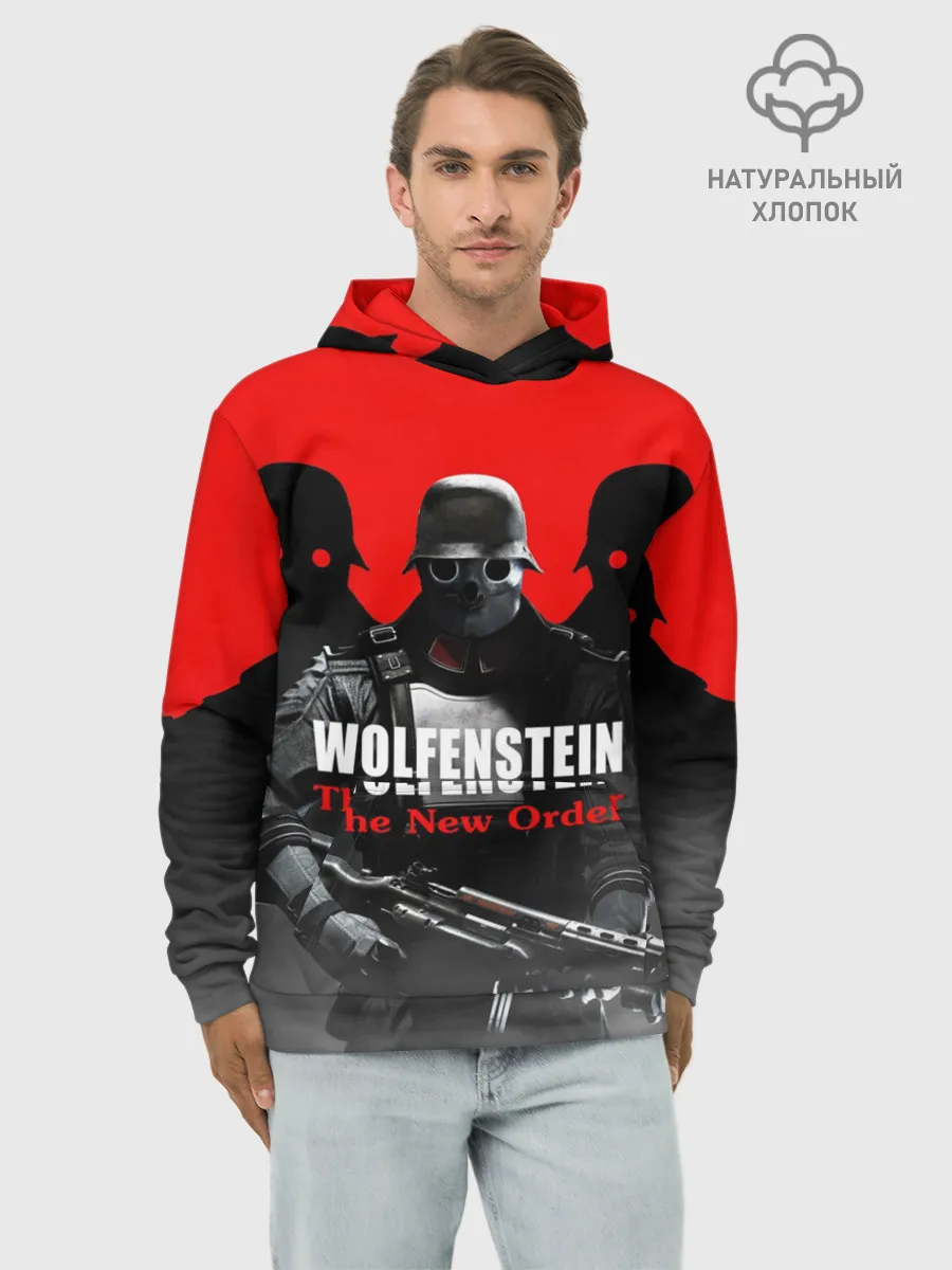 Худи мужской база хлопок / Wolfenstein: The New Order