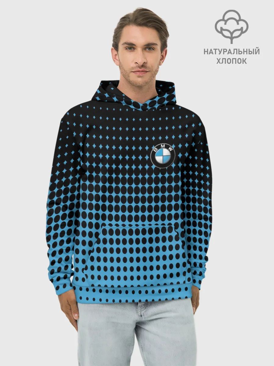 Худи мужской база хлопок / BMW SPORT