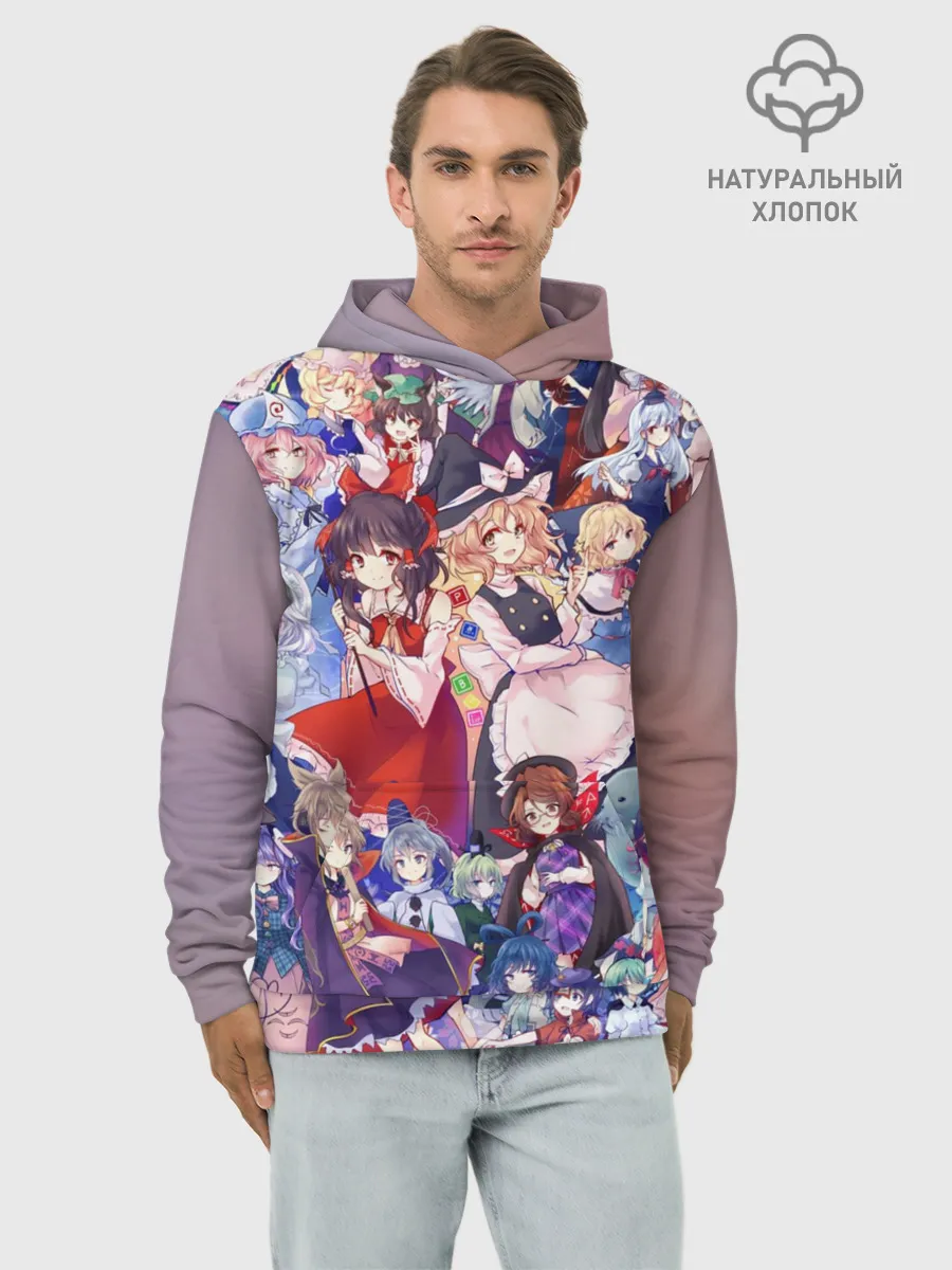Худи мужской база хлопок / Touhou