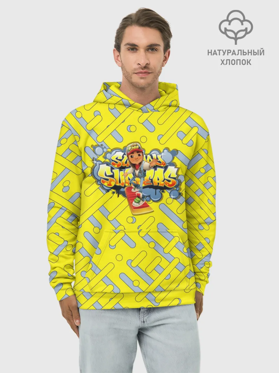 Худи мужской база хлопок / Subway Surfers