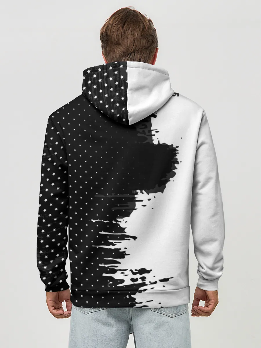 Худи мужской база хлопок / Barcelona uniform black 2018