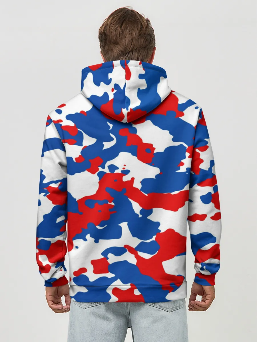 Худи мужской база хлопок / Герб РФ Милитари