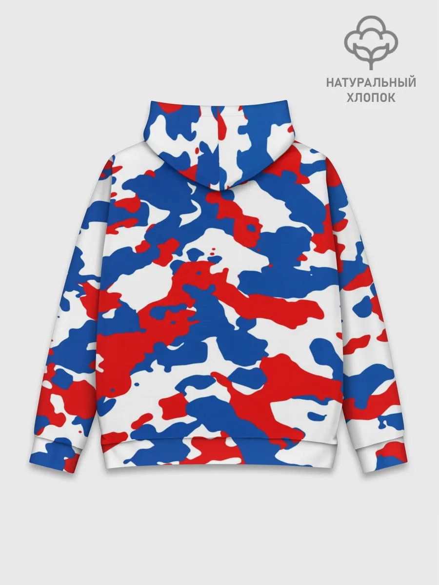 Худи мужской база хлопок / Герб РФ Милитари