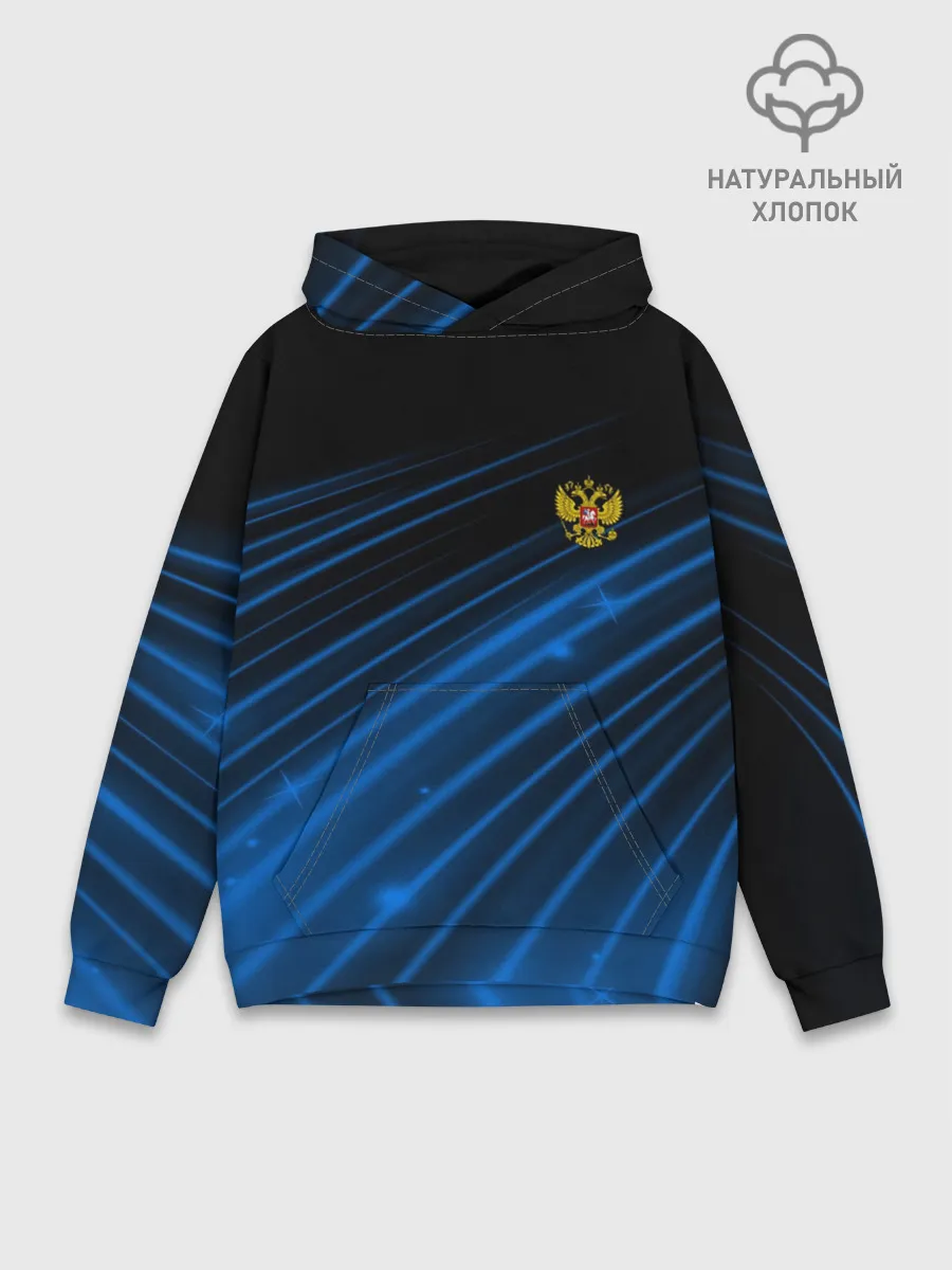 Худи мужской база хлопок / Russia Sport 2018 uniform