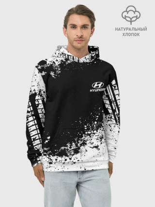 Худи мужской база хлопок / Hyundai brand motors