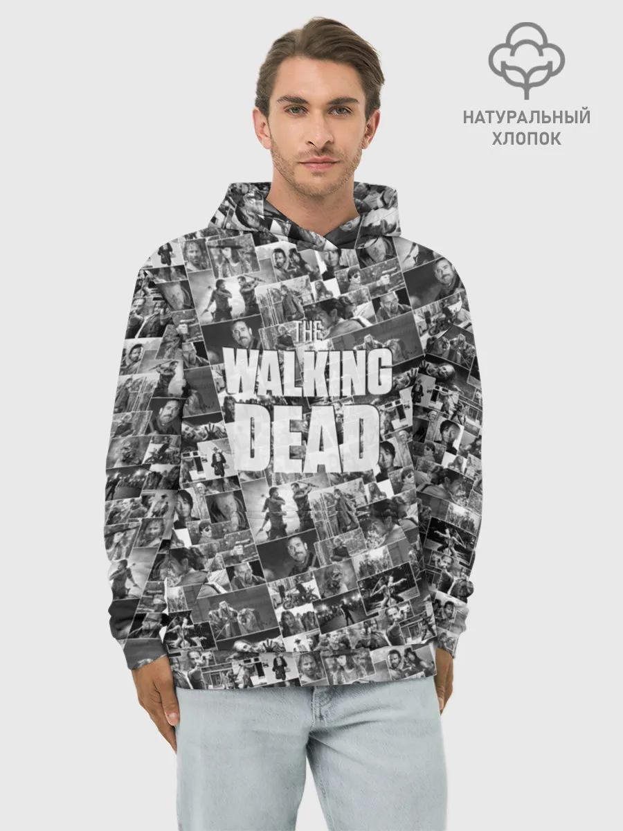 Худи мужской база хлопок / The Walking Dead