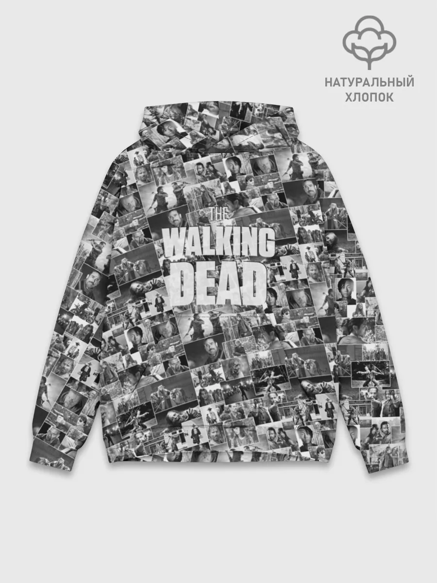 Худи мужской база хлопок / The Walking Dead