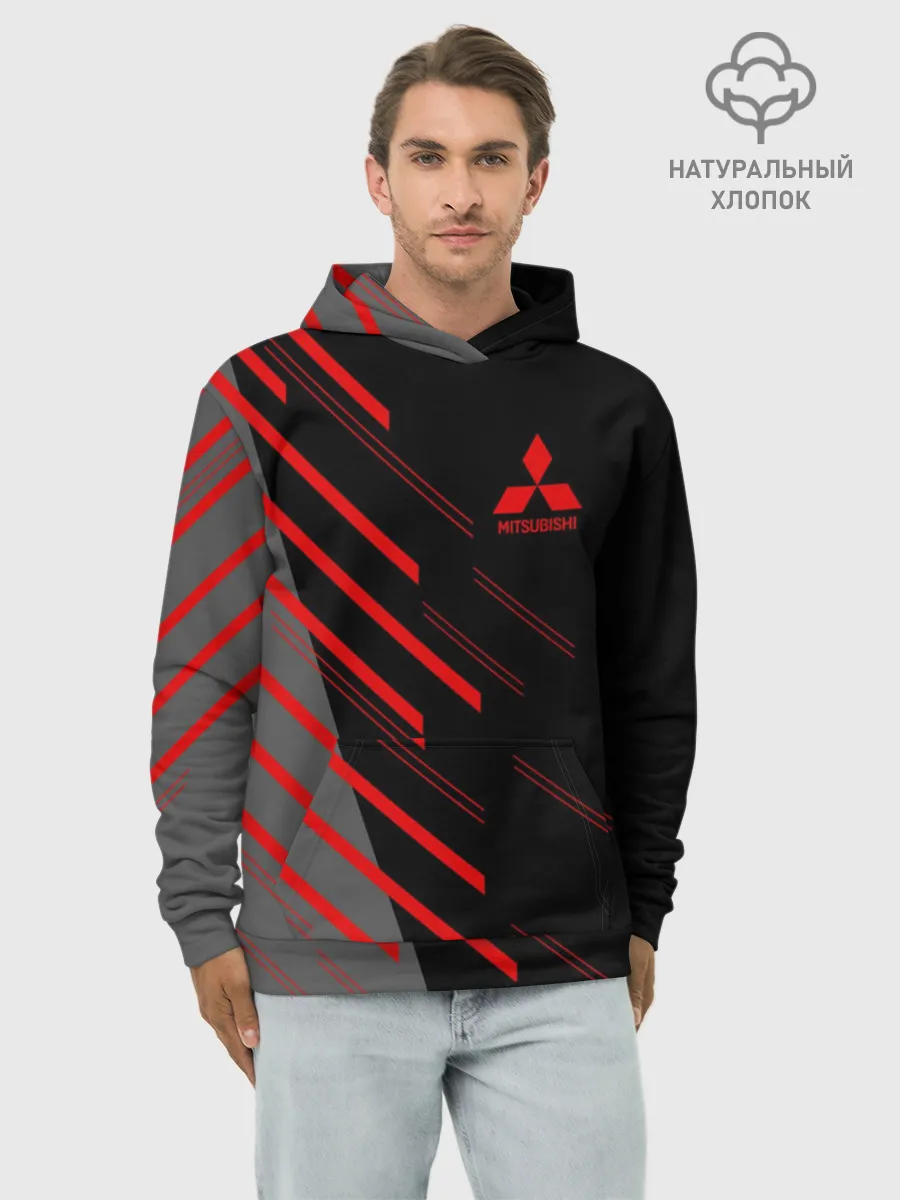 Худи мужской база хлопок / MITSUBISHI | МИТСУБИСИ