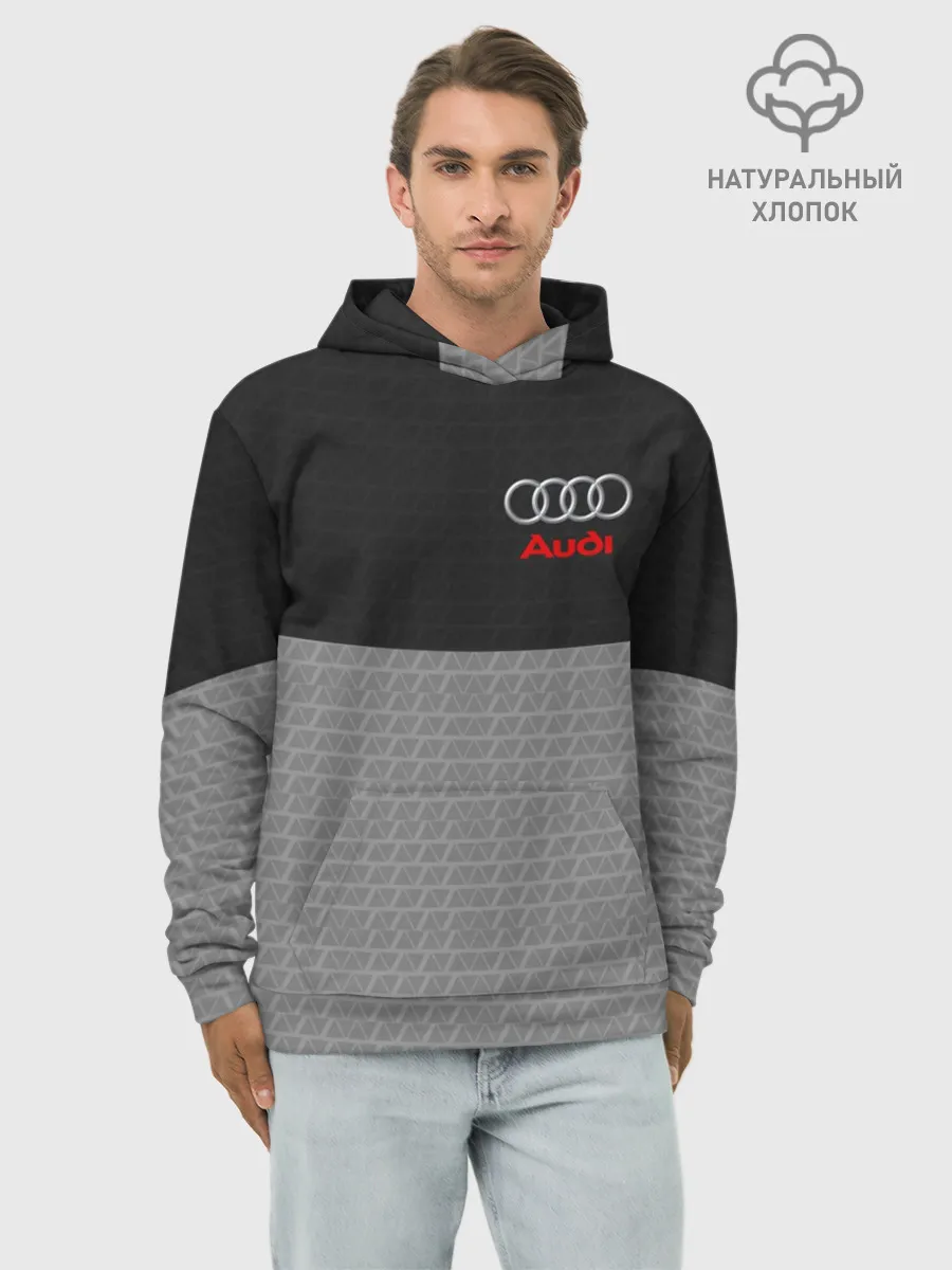 Худи мужской база хлопок / AUDI | АУДИ