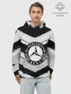 Худи мужской база хлопок / Mercedes sport abstract 2018