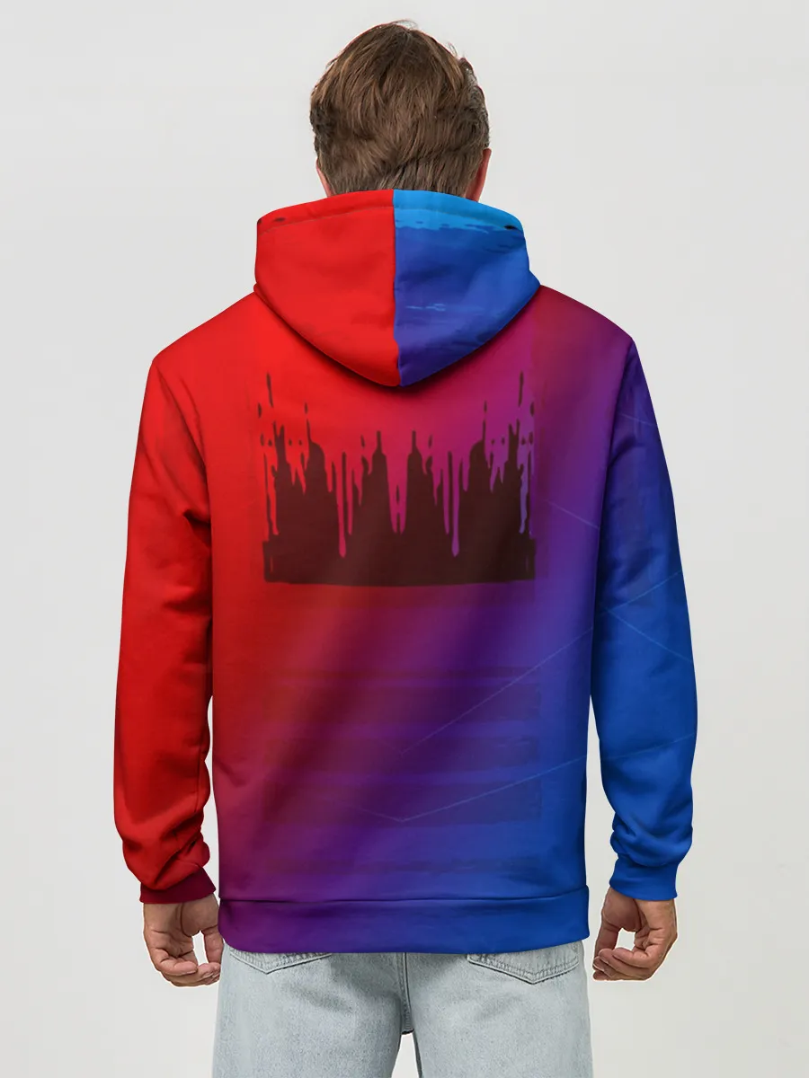 Худи мужской база хлопок / FC Barcelona color sport