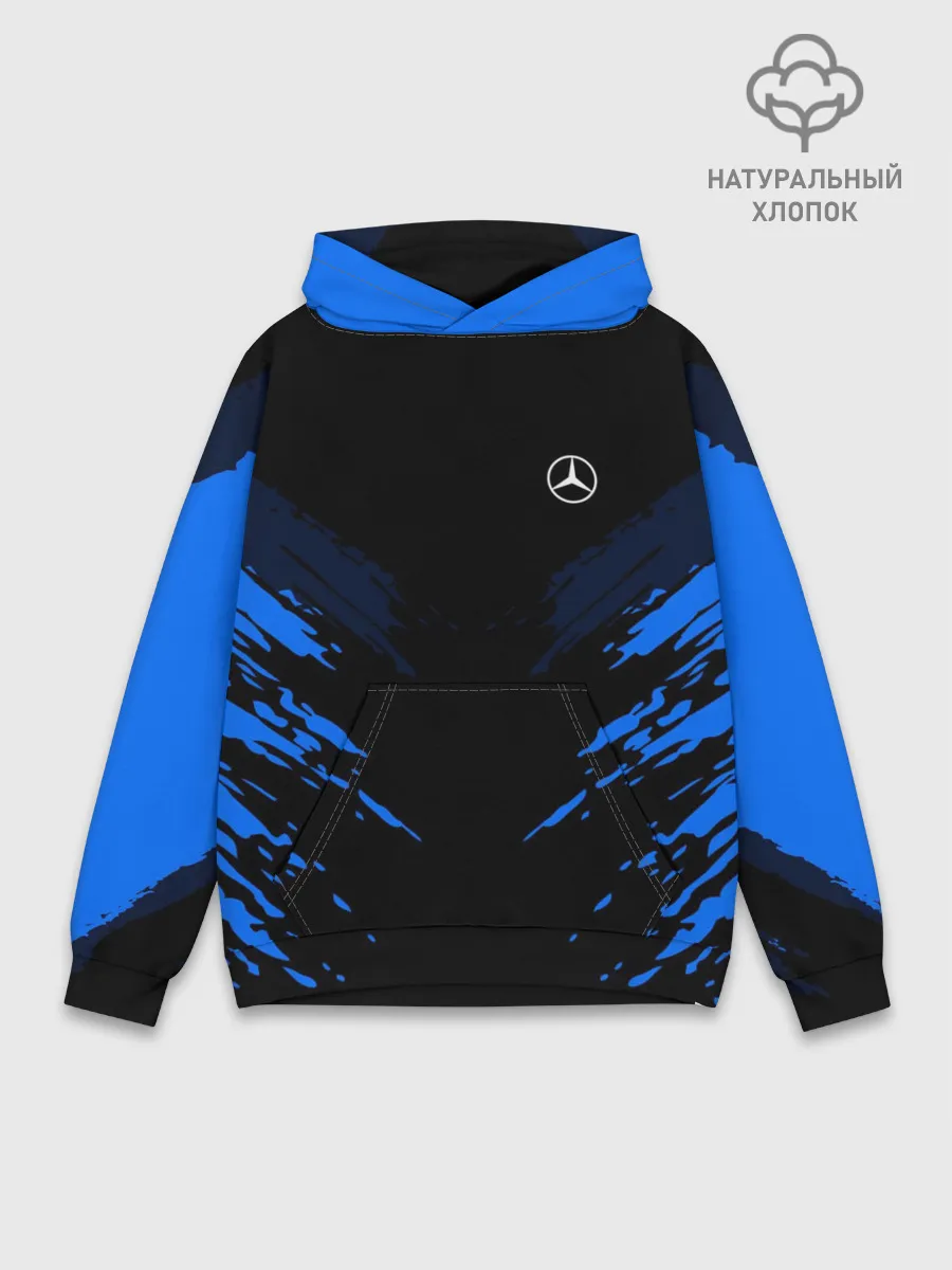 Худи мужской база хлопок / Mercedes SPORT