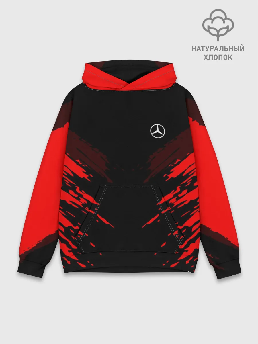 Худи мужской база хлопок / Mercedes SPORT