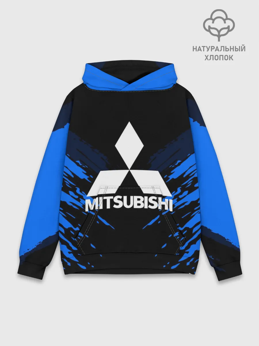 Худи мужской база хлопок / MITSUBISHI SPORT COLLECTION