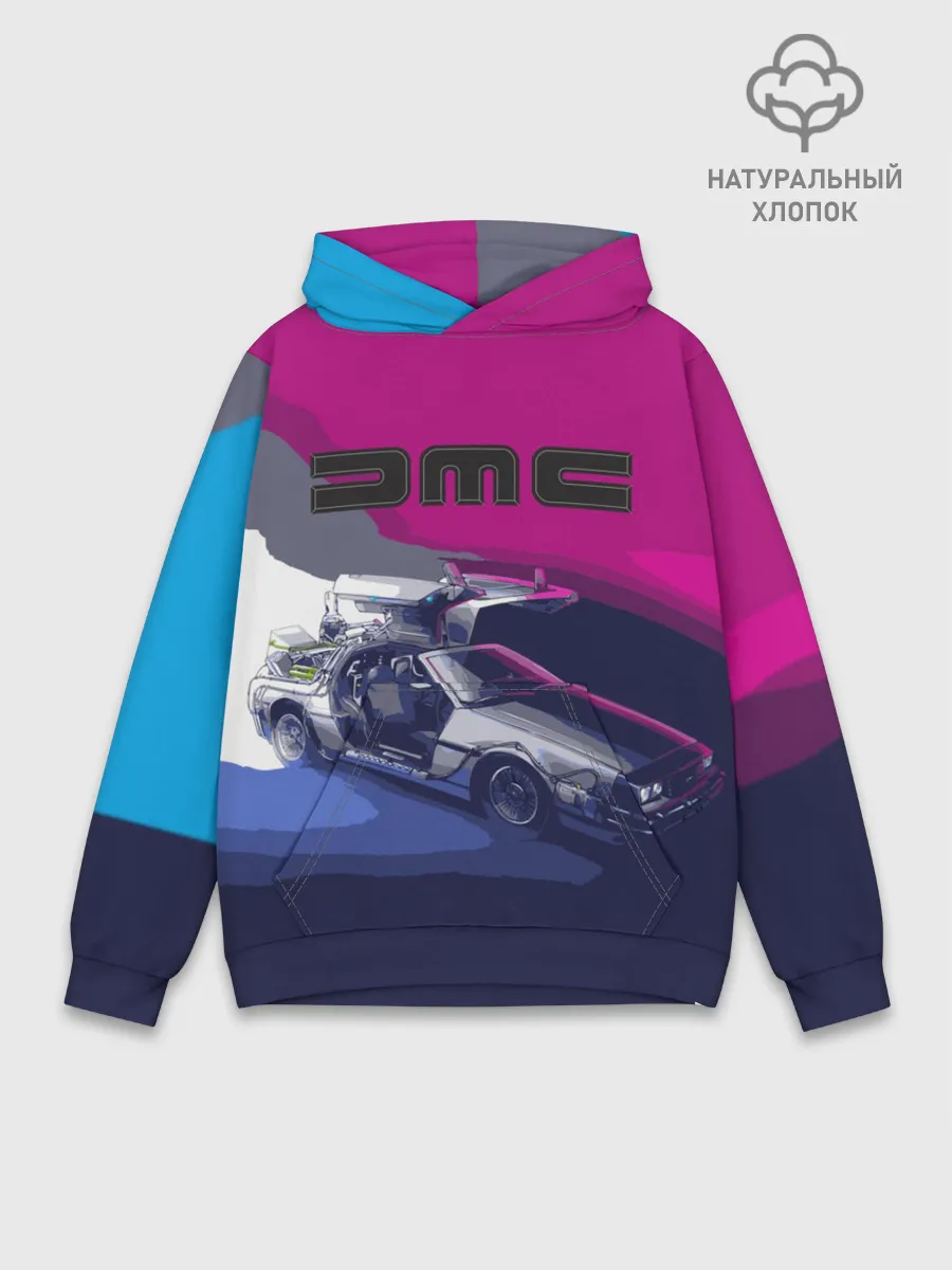 Худи мужской база хлопок / DeLorean