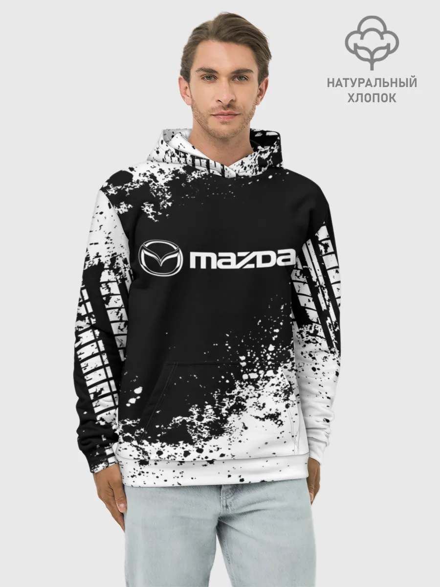 Худи мужской база хлопок / Mazda
