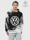 Худи мужской база хлопок / Volkswagen abstract sport
