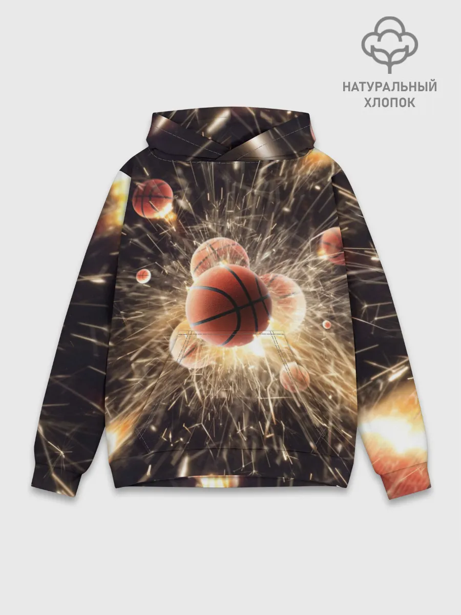 Худи мужской база хлопок / Звезда баскетбола