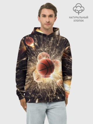 Худи мужской база хлопок / Звезда баскетбола