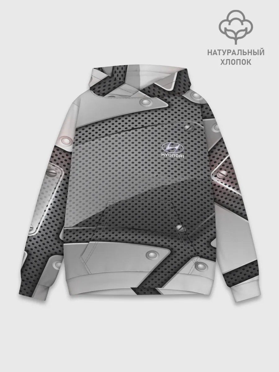 Худи мужской база хлопок / Hyundai metalic motors