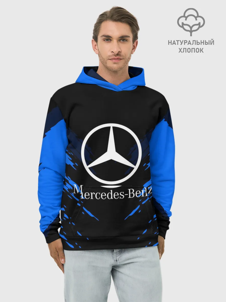 Худи мужской база хлопок / MERCEDES-BENZ SPORT COLLECTION