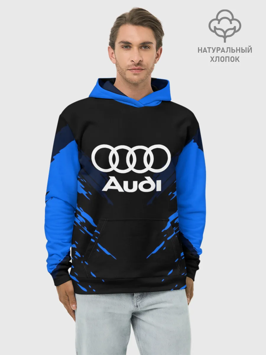 Худи мужской база хлопок / AUDI SPORT COLLECTION