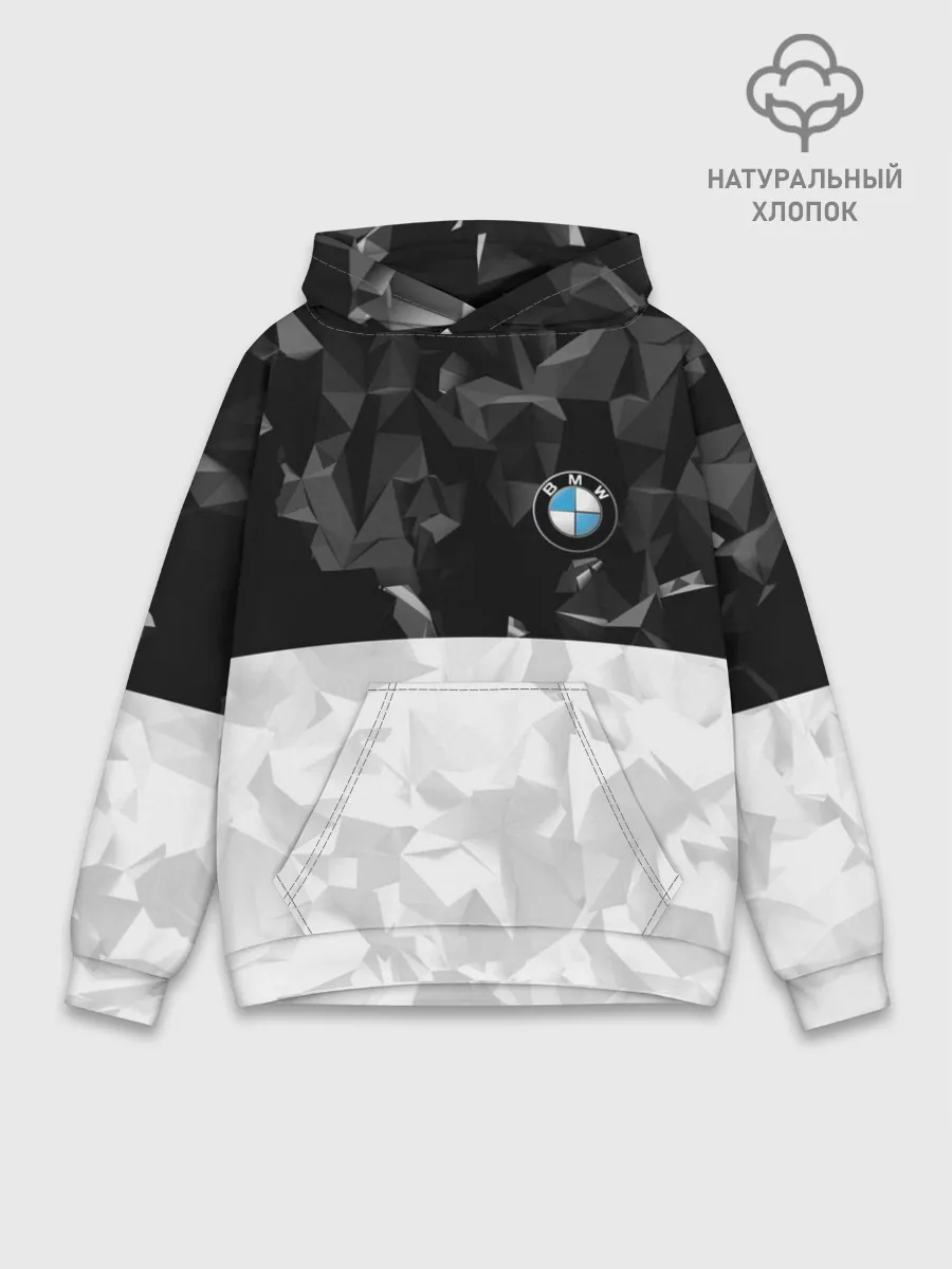 Худи мужской база хлопок / BMW BLACK COLLECTION
