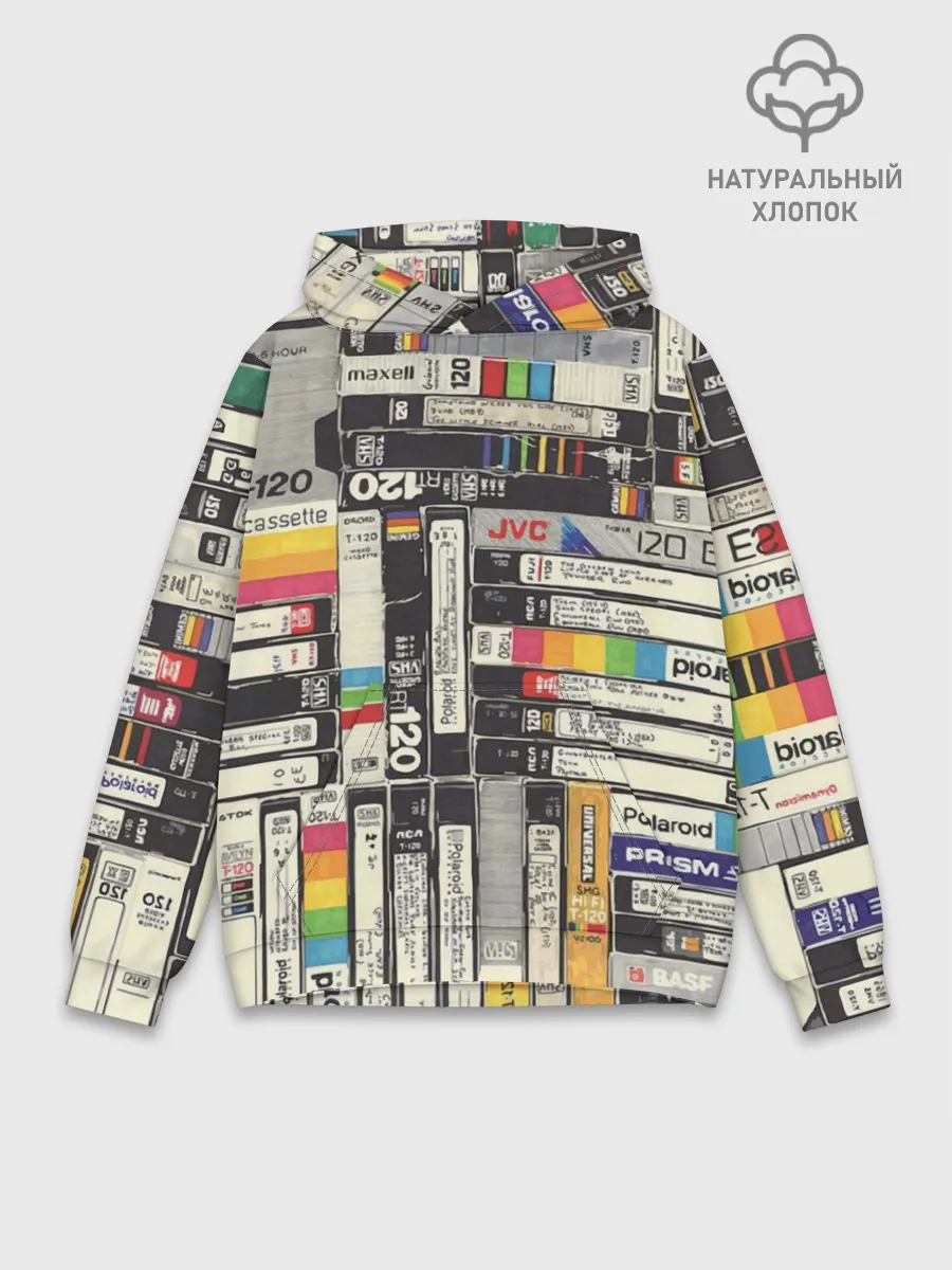 Худи мужской база хлопок / VHS-кассеты