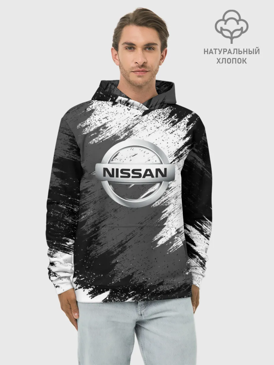 Худи мужской база хлопок / Nissan