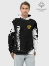 Худи мужской база хлопок / РОССИЯ БРЫЗГИ | RUSSIA PAINTS