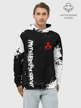Худи мужской база хлопок / MITSUBISHI SPORT