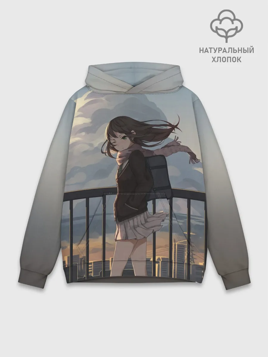 Худи мужской база хлопок / IDOLMASTER. Rin Shibuya