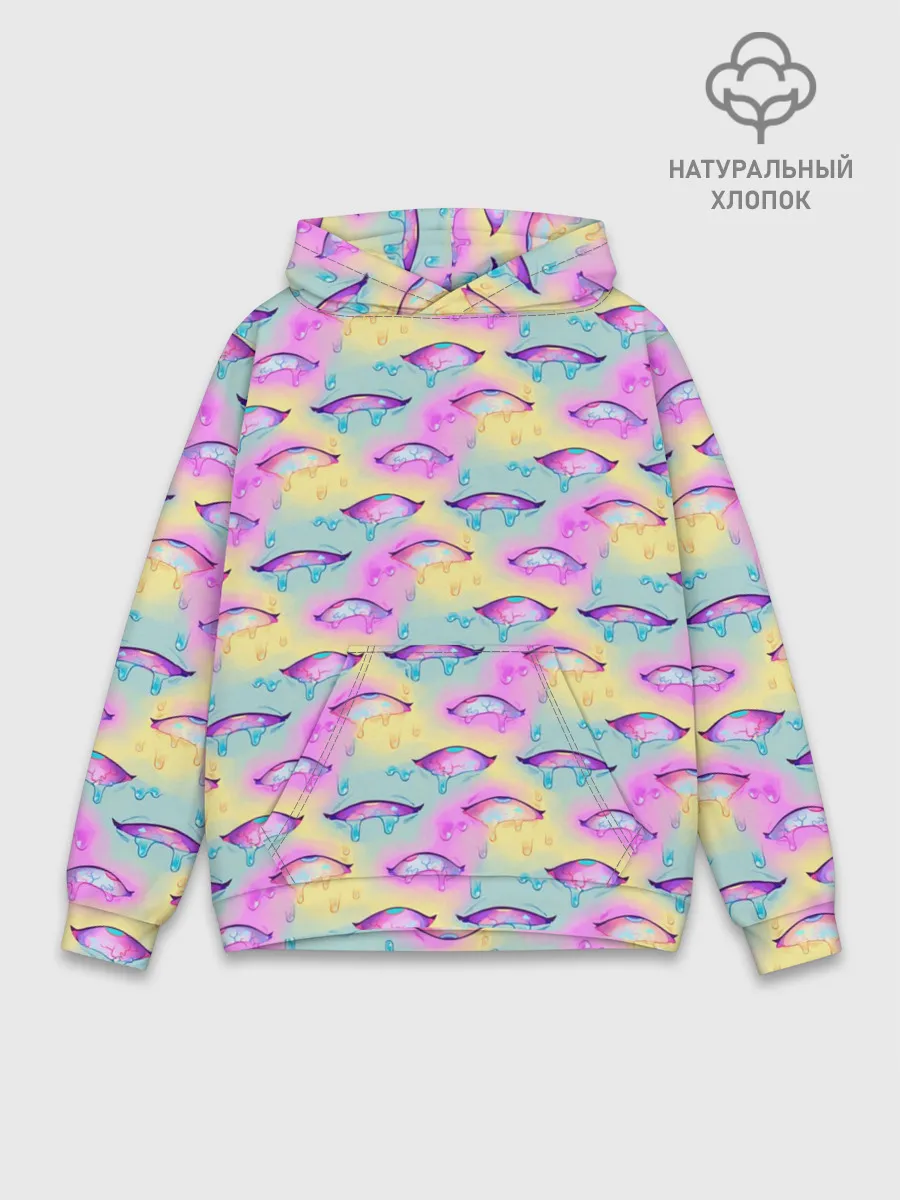 Худи мужской база хлопок / Влажные глазки | Ahegao Eyes