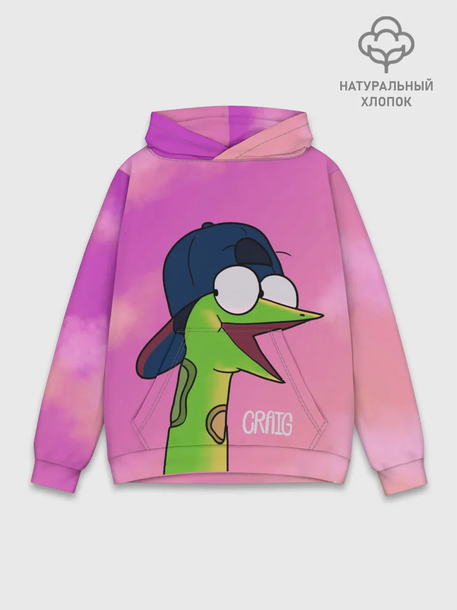 Худи мужской база хлопок / Удав Крейг