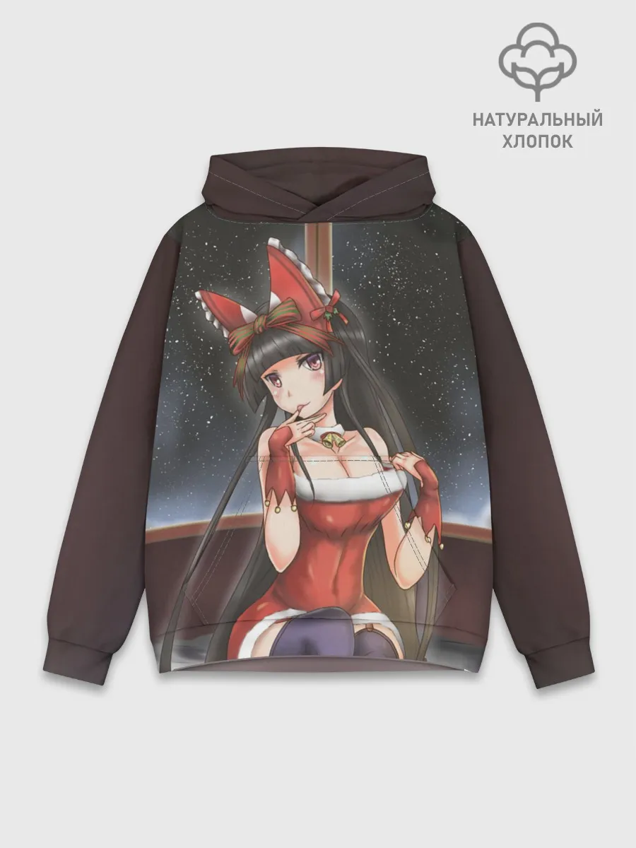 Худи мужской база хлопок / Jieitai Kanochi nite