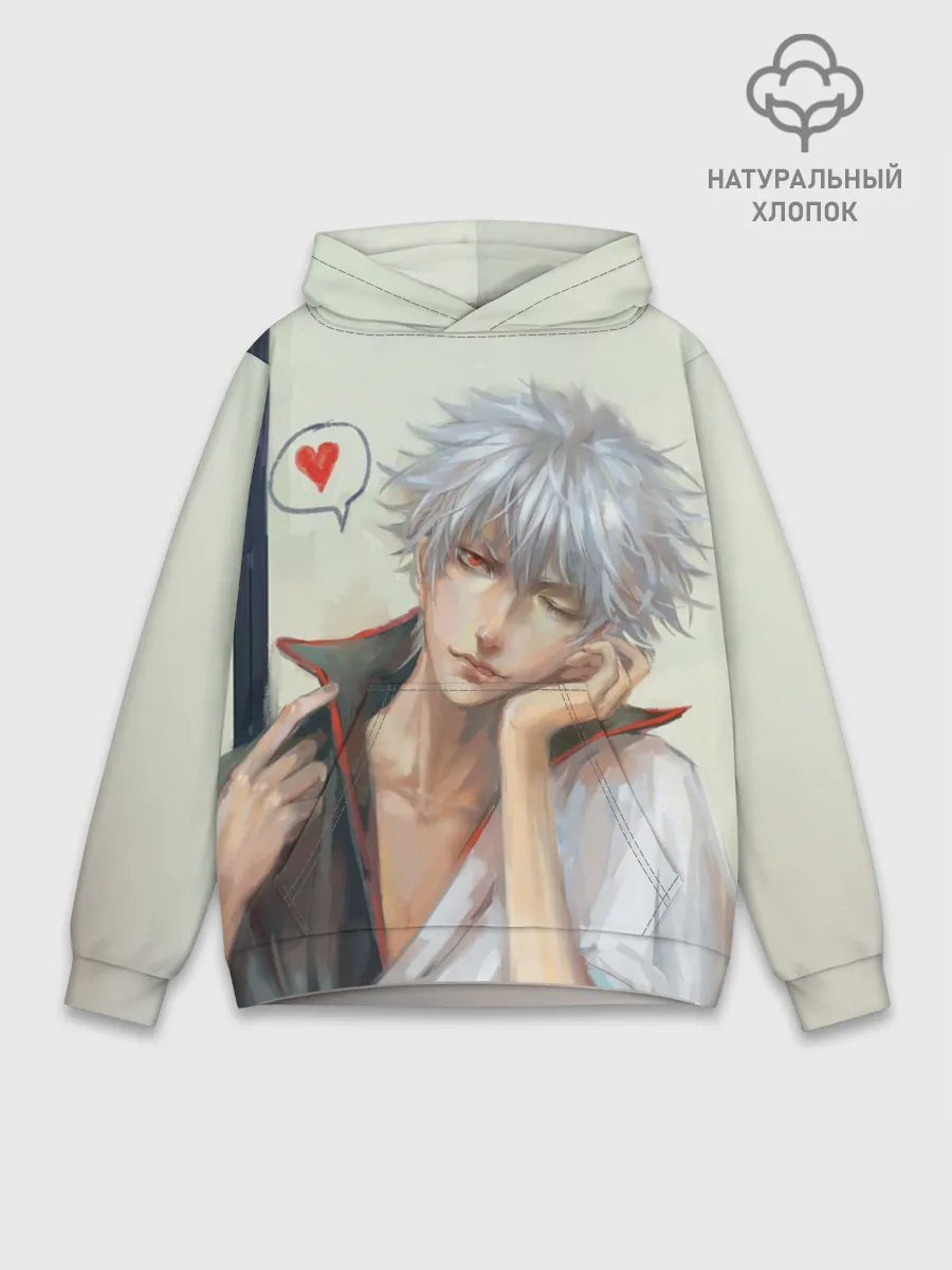 Худи мужской база хлопок / Sakata Gintoki