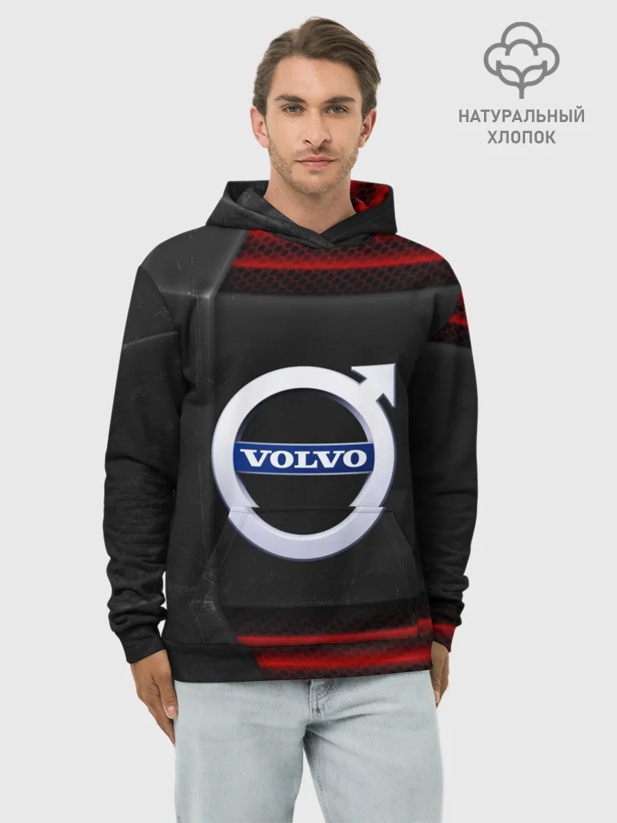 Худи мужской база хлопок / volvo auto sport