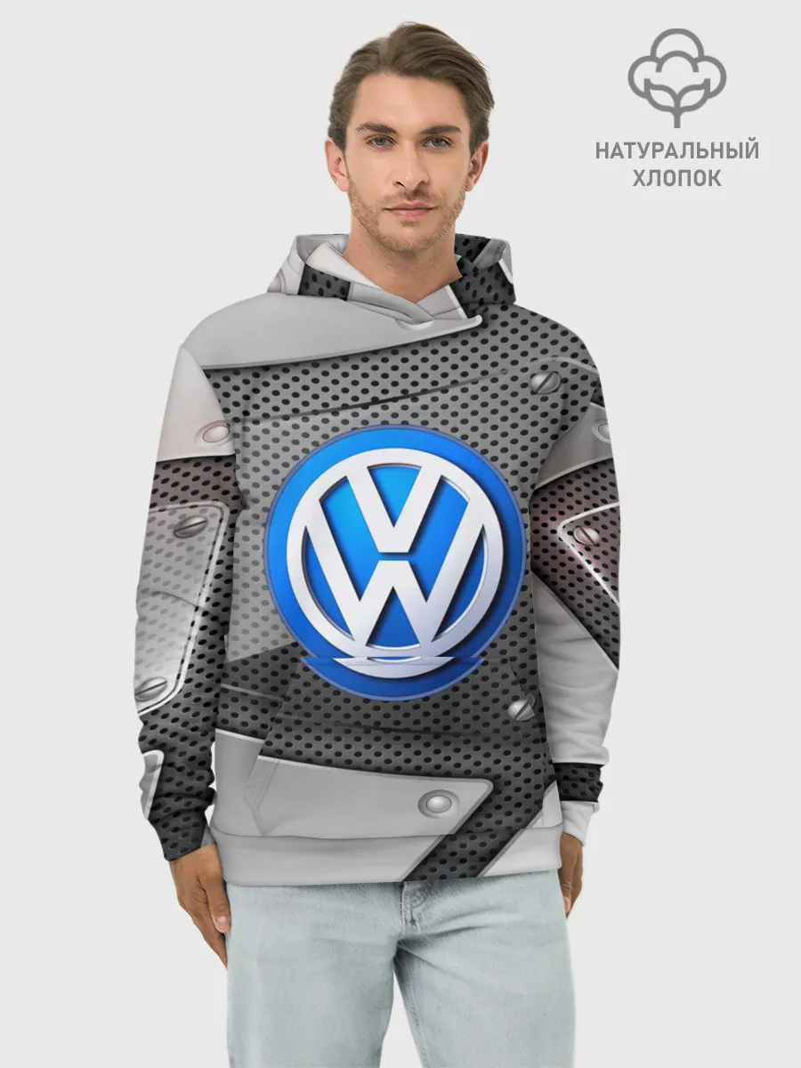 Худи мужской база хлопок / Volkswagen metalic 2018