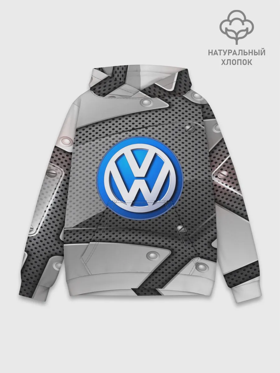 Худи мужской база хлопок / Volkswagen metalic 2018