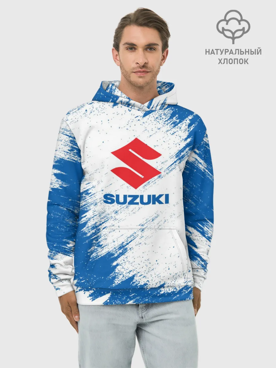Худи мужской база хлопок / Suzuki