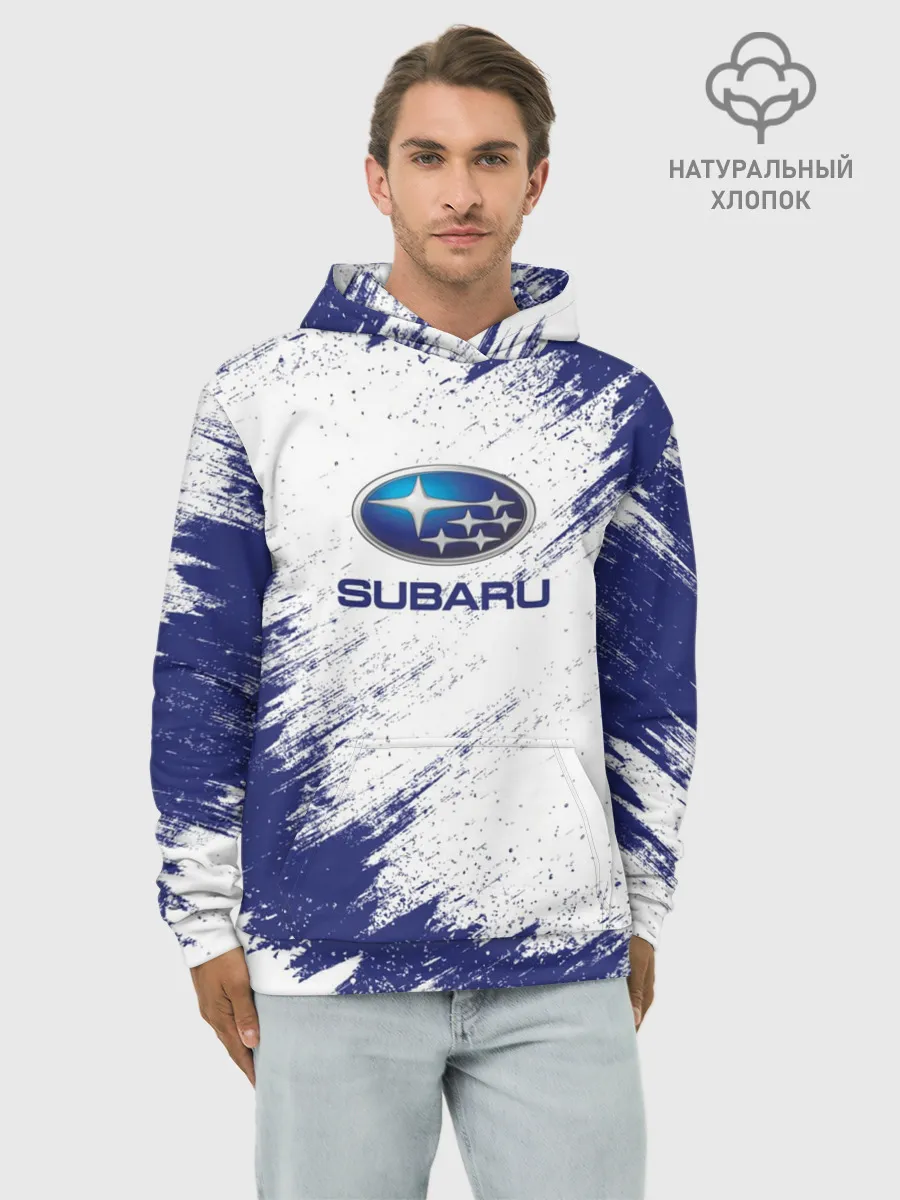 Худи мужской база хлопок / Subaru