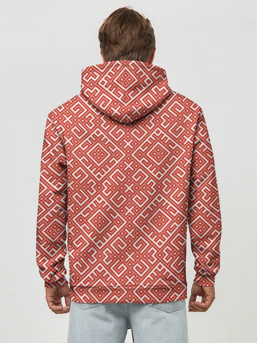 Худи мужской база хлопок / Обережная Вышивка