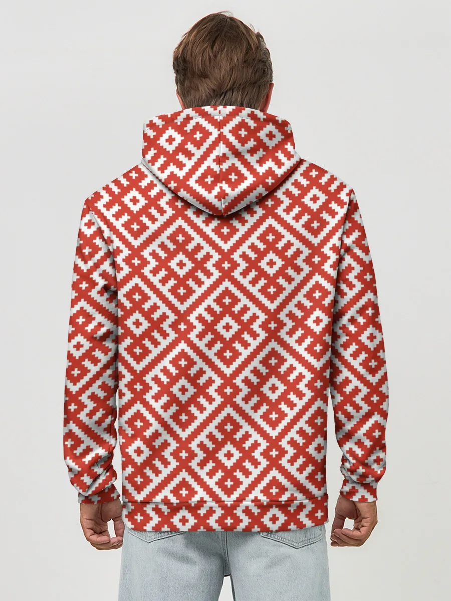 Худи мужской база хлопок / Обережная Вышивка