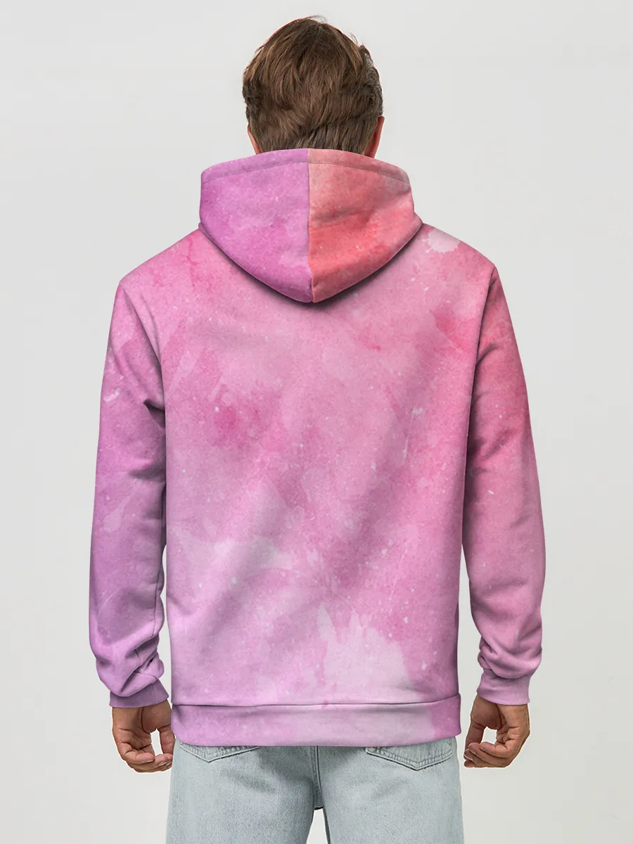 Худи мужской база хлопок / sorry im late 3d