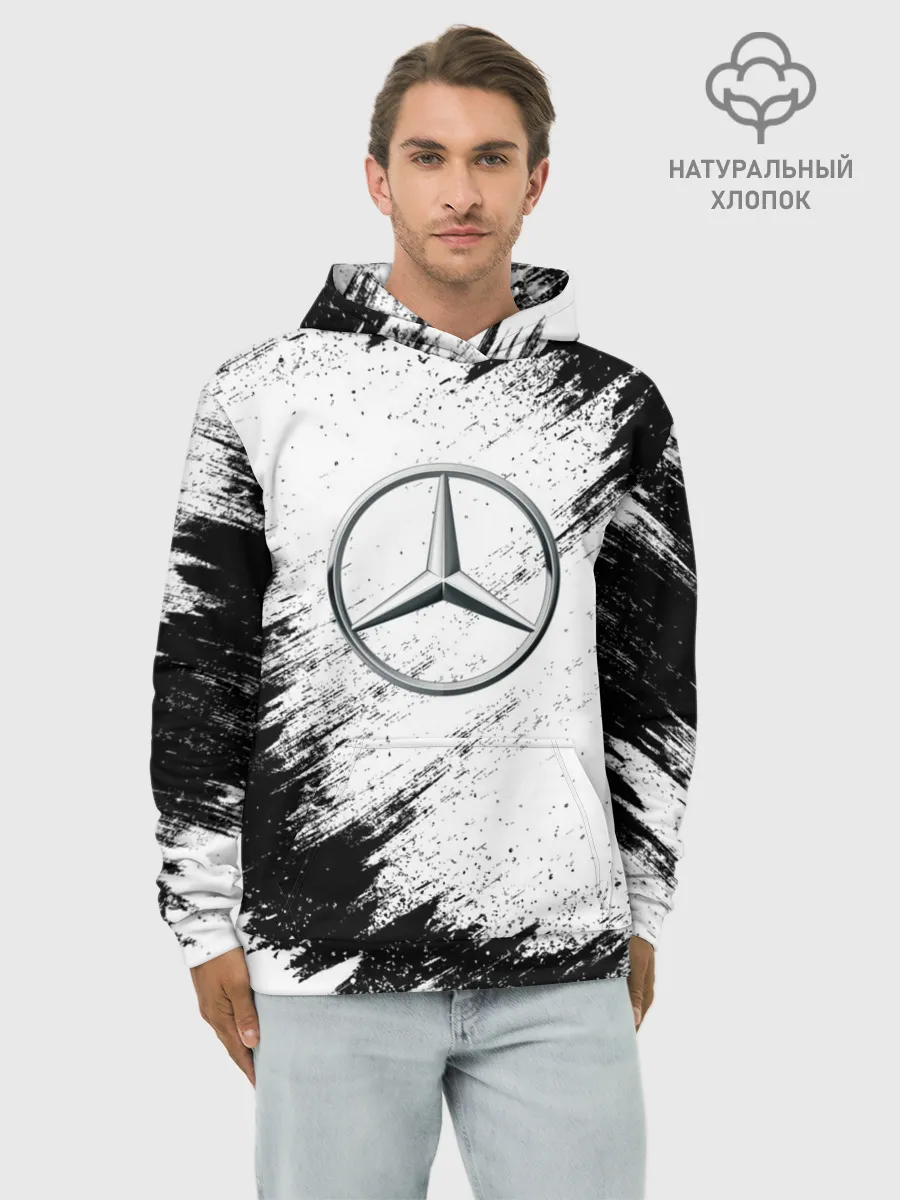 Худи мужской база хлопок / Mercedes