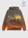 Худи мужской база хлопок / Fire Dragon